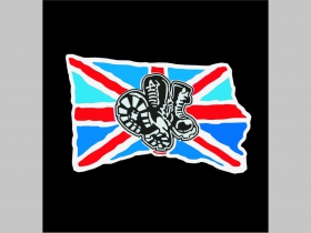 Union Jack Boty na britskej vlajke - potlačená nášivka rozmery cca. 12x12cm (po krajoch neobšívaná